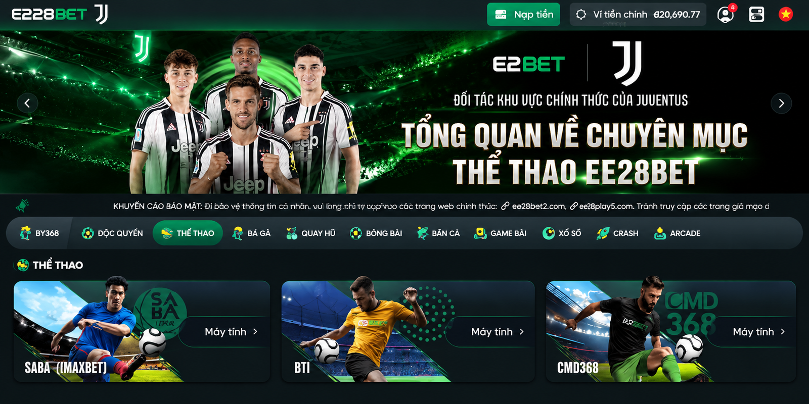 Tổng quan về chuyên mục Thể Thao EE28BET 